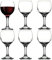 Queensway Home & Dining 6 Pcs Wine and Champagne Glasses | Elegant Soda Lime Glassware Perfect for Home, Kitchen and Bar Stemware Collection | Dishwasher Safe Drinking Glasses