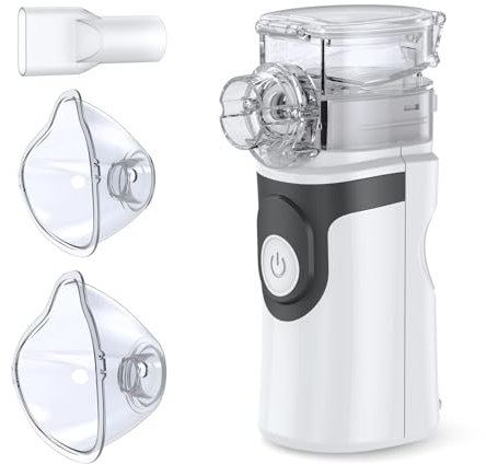 Nebulizador portátil para adultos y niños, máquina nebulizadora de malla de mano, accesorio de inhalador de dosis medida