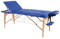 PLUS SANTE Table de Massage Pliante en Bois MIA Noir, Ivoire, Gris, Bleu, Rose, 60 ou 70cm, 3 Plans légère avec Sac de Transport et Accessoires (Bleu, Largeur 70 cm)