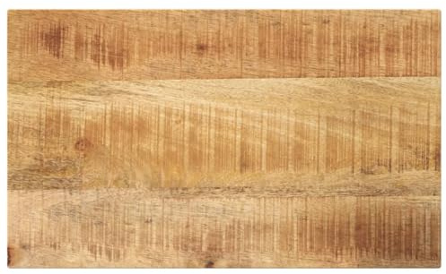 vidaXL Tischplatte, Holzplatte für Esstisch Couchtisch, Massivholzplatte Rustikales Design, Ersatztischplatte, 50x20x2,5cm Rechteckig Raues Massivholz Mango