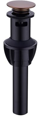 VJYVRXLB Scarichi Pop-up Push Down for lavandino del Bagno con Foro for troppopieno(Brushed Rose)