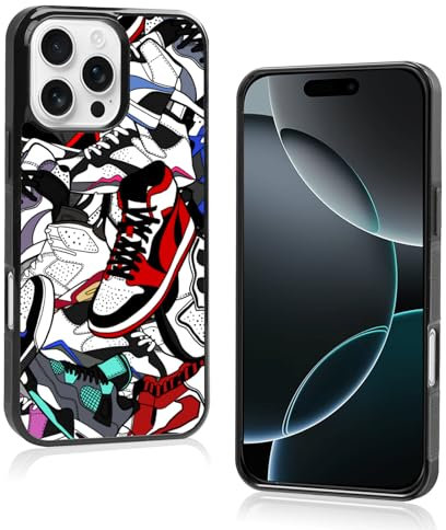Axulimin Cool Shoe Phone Case for iPhone 16 Pro Max Case for Teen Boys Men Kids Boys -6.9Inch