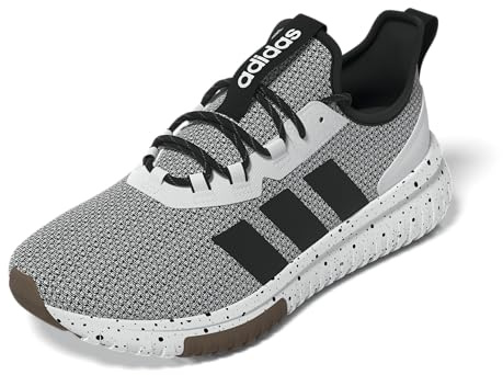 adidas Men's Kaptir 4.0 Sneakers, White/Black/Gum, 12.5 Wide