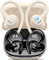 Bluetooth Kopfhörer Sport, in Ear Kopfhörer Kabellos Bluetooth 5.3 mit HD Mic, Herausragender Sound, 40 Std Spielzeit, Comfort Fit, Dual LED-Anzeige, IP7 Wasserdicht Ohrhörer mit Ohrhaken, Hellgelb
