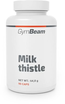GymBeam Mariendistel (Kapseln) - Silybum Marianum-Extrakt, standardisiert auf 80% Silymarin, unterstützt die Entgiftung der Leber und Fettleber, fördert Verdauung (180 kaps)