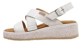 Pikolinos Keilsandalen in Leder ALZIRA für Frauen Farbe NATA