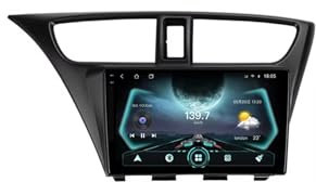9 Pulgadas Android 13 Radio Coche para Honda Civic 9 FK FB 2012-2017 con Android Auto/Carplay GPS WiFi Bluetooth Radio FM Pantalla Dividida USB SWC GPS Coche Navegador(2+32G)