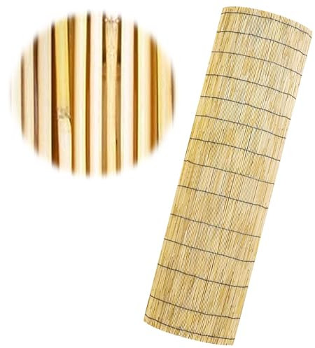 Brise-vue en bambou de 1 m, 1 m, 30 cm, 1 m, 60 cm de hauteur, clôture naturelle durable, facile à installer, clôture en bambou pour balcon ou protection contre le vent et la vie privée.