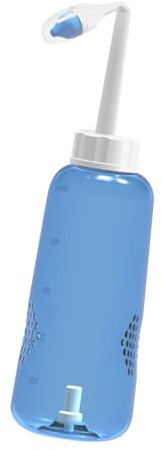 Housoutil Nasenspülflasche 500ml Kunststoff mit Ventil zur Nasenpflege und Spülung der Nasennebenhöhlen für Erwachsene und