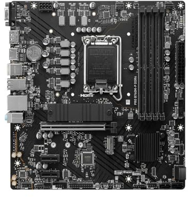 Placa Madre Placa Base Fit For MSI Pro B760M-P DDR4 Compatible con CPU i9-13900K, i7-14700K, i5-12600KF, i5-12400F y i3-12100F. Placa Base NVME M.2 B760 de 128 GB.