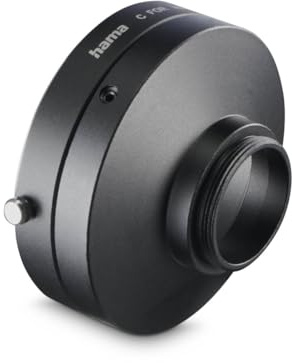 Objektiv-Adapter, für Nikon-F-Objektive an C-Mount-Kameras, Schwarz