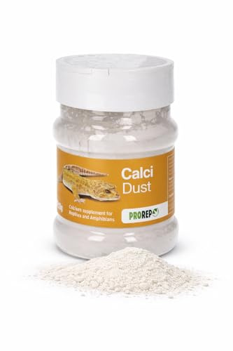 ProRep Calci Dust 200g | Pure Calcium Carbonate | Reptiles | Ultra-Fine Powder | Dusts Live Food & Greens | Supports Bone & Shell Health | All Life Stages