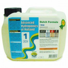 Advanced Hydroponics Fertilizante/Abono Dutch Formula Grow 1 (5L)