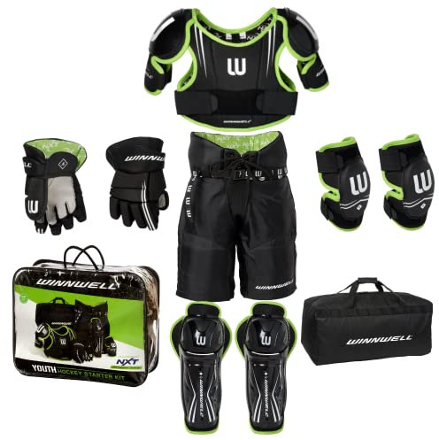 winnwell Eishockey Youth Starter Kit, große 6–9 Jahre
