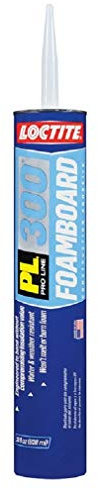 12 Pack of 28 oz Loctite 1421930 PL 300 Low VOC Foamboard Adhesive