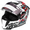 Stoßfester Motorradhelm Motorrad Helm Motorrad Integral Helm Full Face Motorcycle Sicherheitshelm mit doppeltem Linsen weißes Clown Muster M