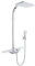 KLUDI COCKPIT Duschsystem Discovery Thermostat Dual mit Regendusche chrom, 8020091-00