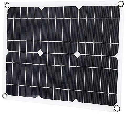 Chargeur Solaire, Panneau Solaire 12v avec Interface USB, Chargeur de Batterie Pliable Compatible avec la Plupart des téléphones Portables/tablettes/appareils Photo/Consoles de Jeux