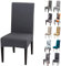 Housse de Chaise, 6 Pieces Extensible Amovible Lavable Moderne Couverture pour Salle à Manger Slipcover-Décoration Bouquet de Mariage, Hôtel, Restaurant