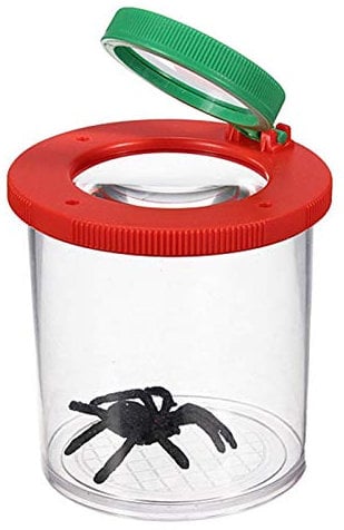 Insektenbeobachter Becherlupen Lupendose Becherlupe 4X Insect Viewer Lupe Insektenkastenlupe