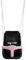 Hörby Bruk Columpio Infantil (Columpio para niños), plástico, Color Negro y Rosa, Respaldo Alto, máx. 25 kg - 4032