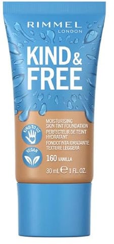 Rimmel Kind & Free Base de Maquillaje, Tono 160 Vanilla, 30 ml