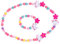 TENDYCOCO Kleine Mädchen Einhorn Perlen Schmuck Sets Kinder Perlen Halskette Armband (Einhorn)
