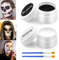 Pinturas Corporales Blanco y Negro Halloween: Kit de Pintura Corporal de Cara en - Niños Adultos Payaso Maquillaje Zombie Vampiro Cosplay - para Fiesta de Halloween Carnaval Teatro de Arte