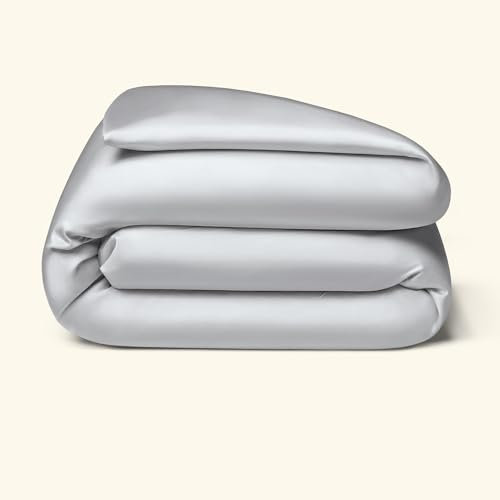 Bettdeckenbezug aus ägyptischer Baumwolle 135x200 cm, hellgrau