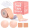 BALIWELL Boob Tape, Brustlifting-Band, Körperband für Brustlifting mit 2 Stück wiederverwendbarem Silikon-Brust-Klebe-BH, funktioniert hervorragend mit rückenfreiem Sticky Bra oder trägerlosem BH