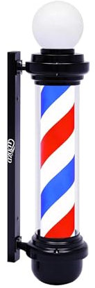 WDZD 80 cm Rojo Blanco Azul Poste Barbero Barber Pole
