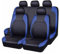 TANJAU Autositzbezüge Sets für Dacia Sandero Stepway 3.GEN 2.Gen 2012 2013 2014 2015 2016 2017 2018-2025, Leder Full Set Auto Sitzbezüge Vorne Hinten Schonbezüge Wasserdicht Verschleißfest Zubehör