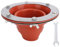Ofenheber-Set für Zelt, Edelstahl-Hochtemperatur-Silikon-Rohrmanschette, Dachkamin-Set, Kompatibel mit Dreiwandigen Rohrabschnitten, für Zelte, Hütten, Boote (ORANGE)