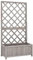 Myheimly Tannenholz Massiv Garten Spalier mit Blumenkasten Gartenspalier Rankgitter Rankhilfe Pflanzkasten Blumenkübel Grau,70 x 30 x 135 cm