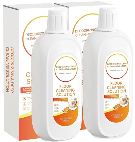 2 PCS Low-Foam Floor Cleaning Solution Compatible with Tineco, Orange | Deep Cleans Multiple Hard Floors for Tineco iFLOOR Series, FLOOR ONE S3 / S5 / S6 / S7 / S9 Artist Series Wet Dry Vacuum