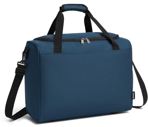 Kono Ryanair Handgepäck 40x30x20 Damen Herren mit Schultergurt Blau | Ryanair-kompatible Kabinertasche, verstellbarer Schultergurt, Aufsteckhülse für Koffergriff, stabiles Oxford-Material