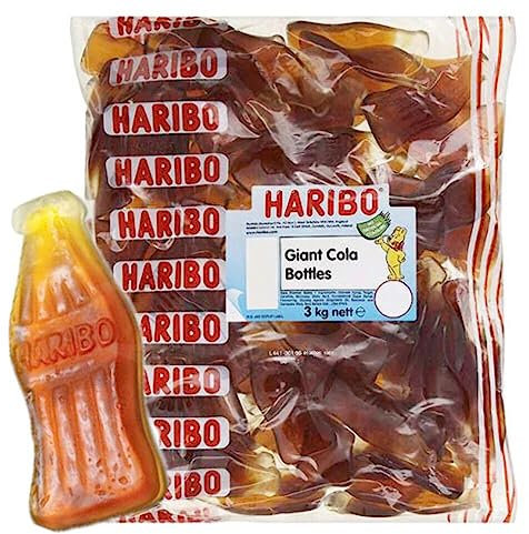 HARIBO Giant Cola Bottles 3 Kg (Pack of 1)