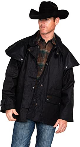 Outback Trading Company Unisex 5008 Bush Ranger Waterproof Breathable Long Sleeve Oilskin Cotton Western Duster Jacket