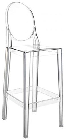 Kartell One More Hocker, 2er-Satz, Glasklar, H. 75 cm