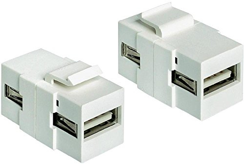 DeLOCK USB 2.0 A F/F – Kabel Interface/Gender Adapter (USB 2.0 A, 2.0 A, weiblich/weiblich, weiß)