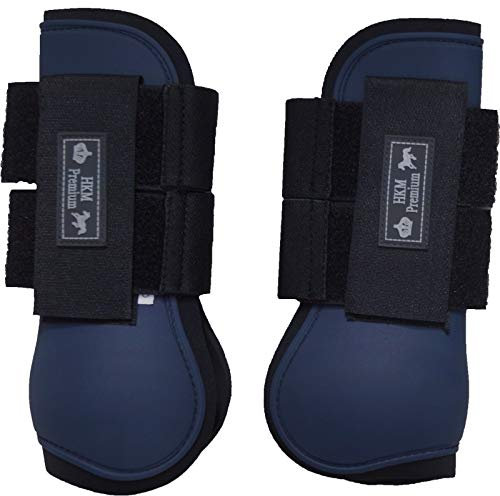 HKM Premium Gamasche dunkelblau/schwarz One Size