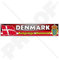 Aufkleber für Stoßstange, dänische Flagge, Kongeriget Danmark-Emblem, 180 mm, Vinyl