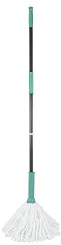 JVL 20-034TQ Super-Absorbent Easy Twist Microfibre Floor Mop, Turquoise/Grey