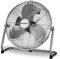 Schallen Chrome Silver Metal High Velocity Cold Air Circulator Adjustable Floor Fan with 3 Speed Settings (14)
