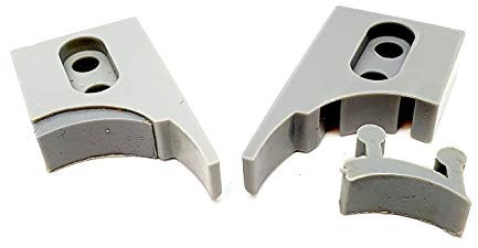 Set of 2 x Shower/Bathroom Door Plastic Rubber Stops Top and Bottom/Right & Left K005