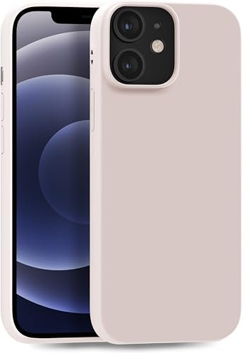 MyGadget Hülle kompatibel mit iPhone 12 Mini - robuste Handyhülle TPU Case Slim Silikonhülle - Back Cover Kratzfest Schutzhülle matt Baby Rosa
