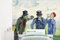 Selbstklebend Tapete Wandpapier Wandaufkleber Fototapete Tapeten Wanddeko 375x300 cm Die Trinker - Vincent van Gogh
