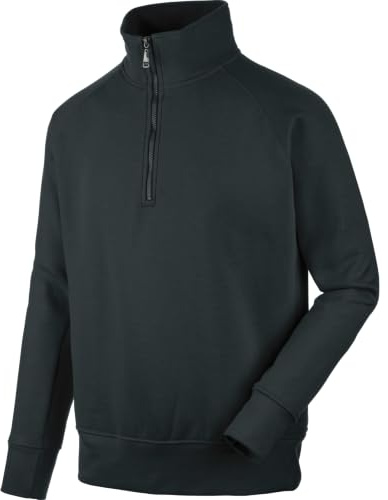 WÜRTH MODYF Arbeitstroyer Job+ – weicher Pullover mit Stehkragen und Viertel-Reißverschluss – perfekt für Handwerk, Werkstatt, Arbeiten im Freien grau – Größe XL