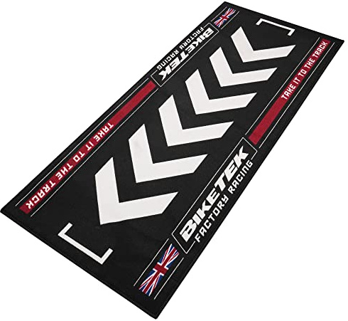 BikeTek Series 7 Motorcycle Workshop Pit Garage Mat Union Jack 190 x 80 cm