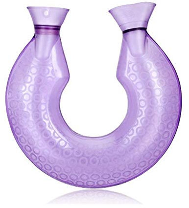 SKUZA Wärmflasche, Winter U-förmige Wärmflaschen Hals Schulterwärmer Wärmbeutel U-förmiges Kissen Rücken Bauch Taille Heizung Wasserbeutel Wärmebeutel (Color : Grey) (Color : Grey)